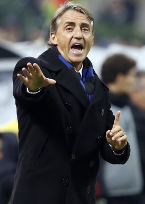 Inter coach Roberto Mancini.