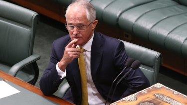 Prime Minister Malcolm Turnbull during the GST debate in Parliament last week. 