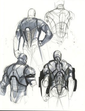 Phil Saunders, Iron Man Mark III no. 2,  concept art for Iron Man 2008.