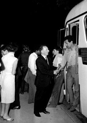 The Aboriginal Freedom Riders in Casino, New South Wales, in February 1965. 