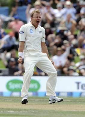 Fired up: New Zealand paceman Neil Wagner.