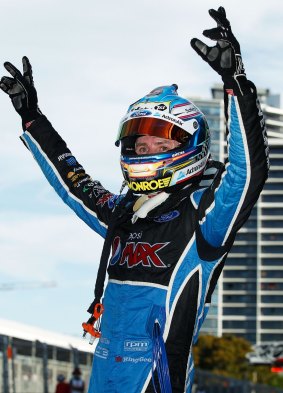 Winterbottom celebrates after claiming his maiden V8 title.