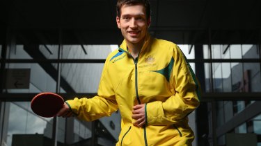 David Powell is part of Australia's 10-person table tennis squad.