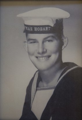 A young  Derek Holyoake during World War II.