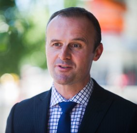 Chief Minister Andrew Barr.