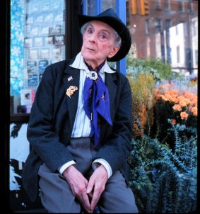 Quentin Crisp in New York in 1999.