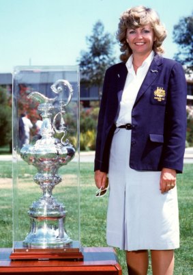 Lesleigh Green and the America's Cup.