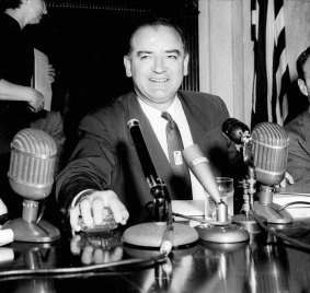 US Senator Joseph McCarthy in 1954.