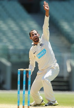Showing the way: Fawad Ahmed is the leading shield wicket-taker this year with 40.