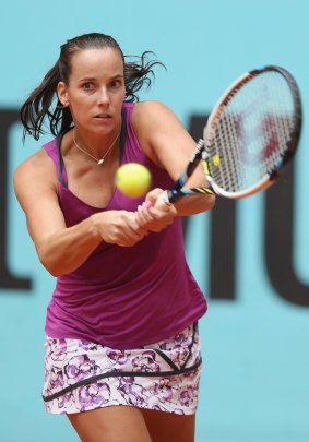 Jarmila Gajdosova of Australia faces a significant hurdle against Maria Sharapova in Rome. 