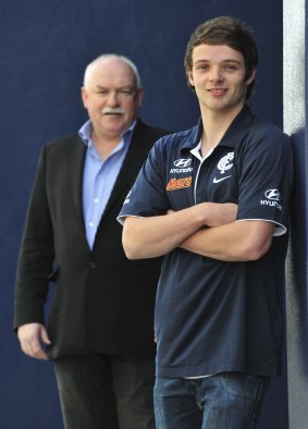 Jim Buckley with son Dylan in 2011.