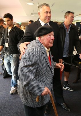 Richard Hockey at the launch of son Joe Hockey's biography in 2014