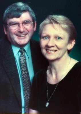 Dermot O'Toole, with his wife Bridget, was killed during a botched robbery at his Hastings jewellery shop.
