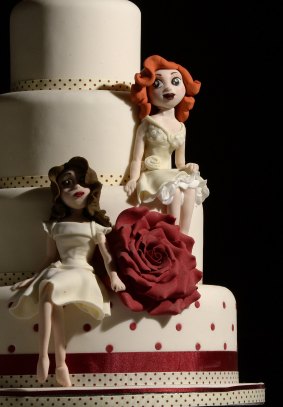 A same-sex wedding cake at the Gay Wedding Show in Leeds, England. 