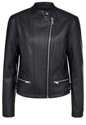 French Connection PU Biker jacket, $169.95.

