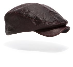 The 'Landrock' leather flat cap from Jonathan Howard retails for $390.