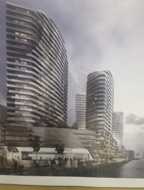 An artist’s impression of Lend Lease's plan for Docklands. 