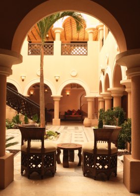 A courtyard at Sharq Village & Spa, Doha.