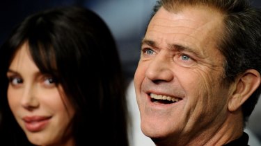 Actor Mel Gibson and Oksana Grigorieva at the "Edge of the Darkness" premiere in Spain in 2010.
