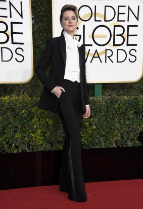 Evan Rachel Wood attends the 74th Annual Golden Globe Awards.