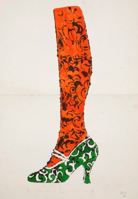 Andy Warhol's <i>Shoe and Leg</i> .