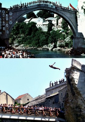 Bosnia's Ottoman-era Old Bridge was demolished in 1993.