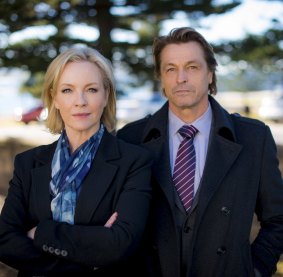 Together again: Rebecca Gibney and Peter O'Brien in <i>Winter</i>.