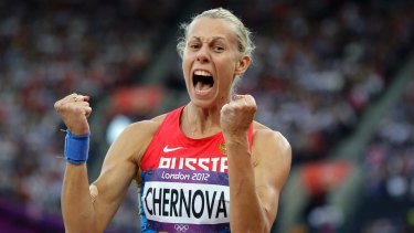 Banned: Russian heptathlete Tatyana Chernova was banned last year for two years for doping and stripped of two years' results.