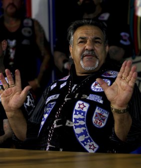 Alex Vella, president of the Rebels outlaw motorcycle gang, who has been barred from re-entering Australia since June 2014 when he went to Malta.