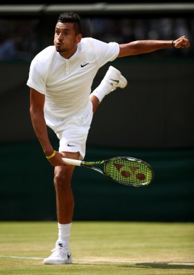 Nick Kyrgios sent down a total of 27 aces during the match.
