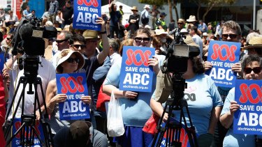 The Melbourne rally today. See? Even the nation's cameras oppose the cuts.