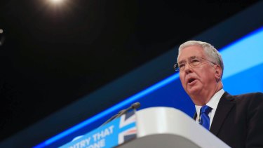 Britain's recently resigned defence minister Michael Fallon