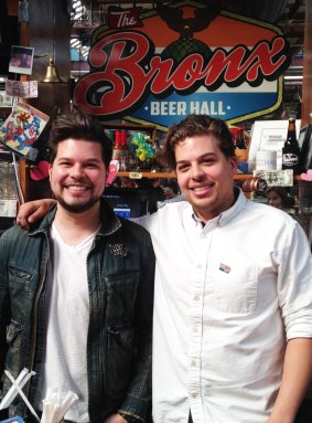 Anthony and Paul Ramirez run the Bronx Beer Hall. 