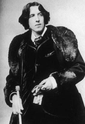 Portrait of Irish-born author and critic Oscar Wilde (1854-1900).