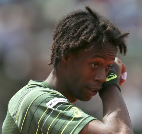 Out: Gael Monfils suffered a four-set loss to Roger Federer. 