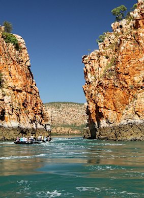 Horizontal Falls in the  Kimberley.