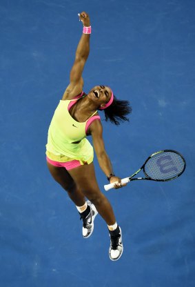 Serena Williams let it all out after winning the women's title.