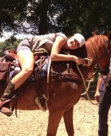 "Love my horses": Virginia Roberts is now enjoying the simpler things in life.