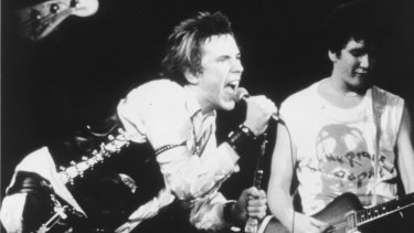 The Sex Pistols in full fury, live in 1978.