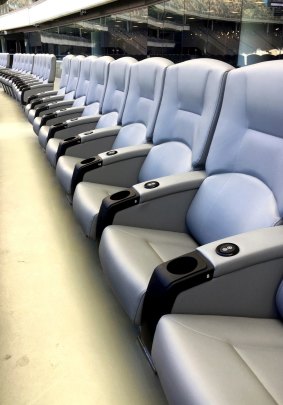 Optus Stadium's 200 premium seats are like flying business class. 