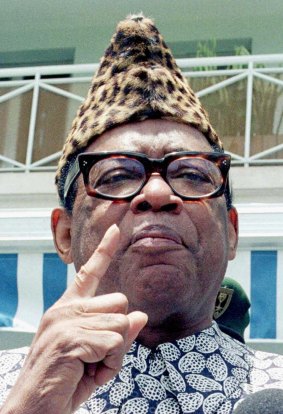 Former dictator Mobutu Sese Seko.