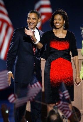 Narciso Rodriguez designed the dress Mrs Obama wore on election night in 2008 that appeared on front pages around the world. 
