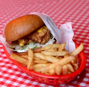 Sonny's fried chicken burger.