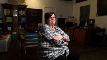 Ricci Bartels, in the Addison Road Community Centre in Marrickville, where she volunteers, after losing her job. 