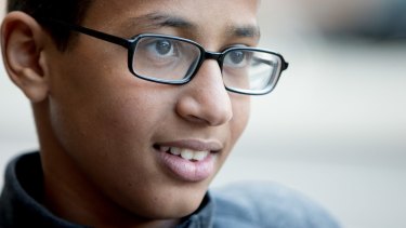 Ahmed Mohamed, the 14-year-old who was arrested in Irving, Texas for allegedly bringing a hoax bomb to school.