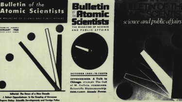 The Doomsday Clock first appeared on the cover of the Chicago-based Bulletin of the Atomic Scientists.