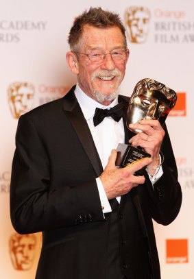 John Vincent Hurt with the Outstanding British Contribution award during the Orange British Academy Film Awards 2012 at the Royal Opera House.