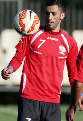 Palestinian player Ashraf Nu'man