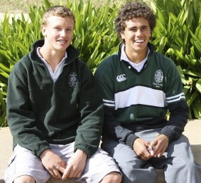 Jack Wighton during his school days with fellow Canobolas High School player Sandon Gibbs-O'Neill.