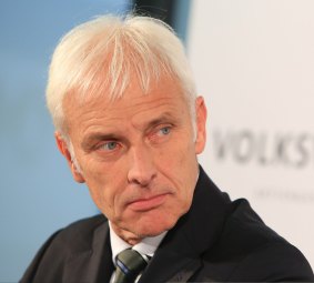 Faces a massive clean-up bill: VW's new chief executive, Matthias Mueller.